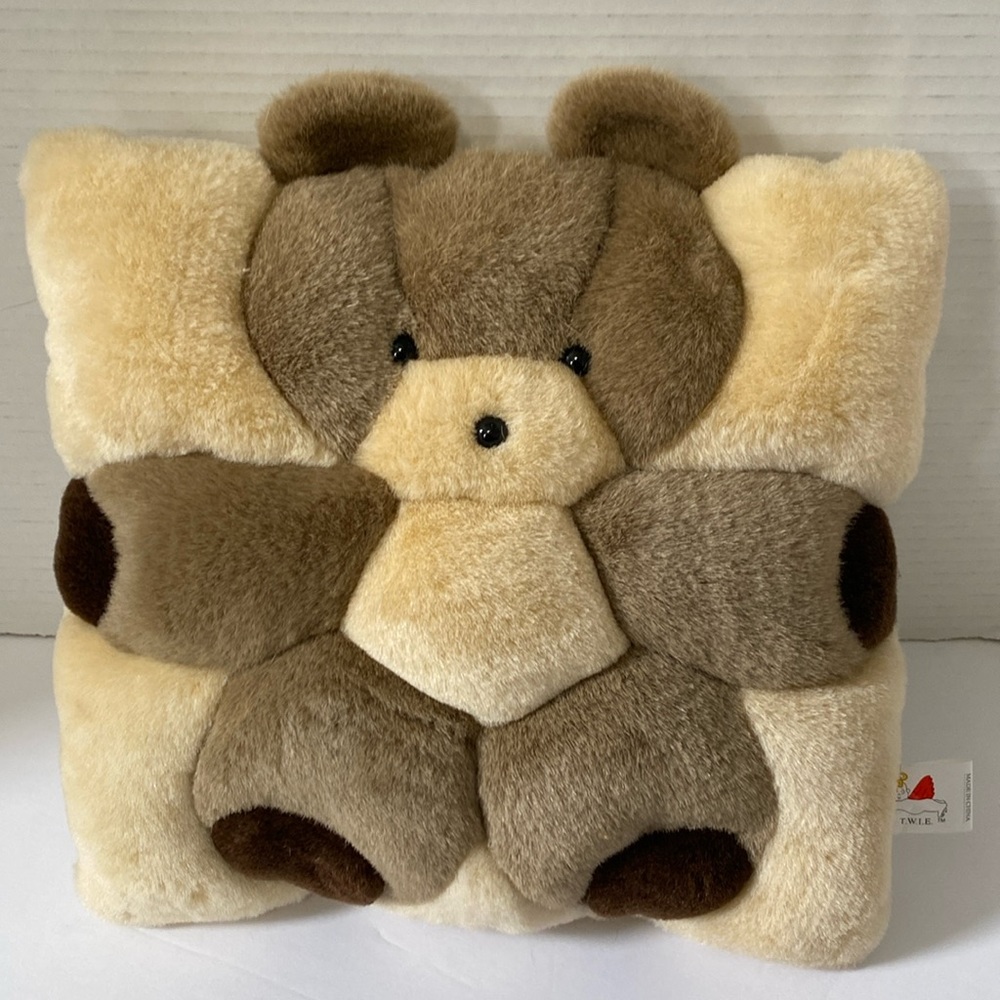 Vintage Angel Toy Co Teddy Bear Pillow